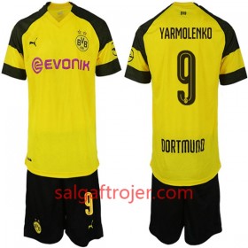 Borussia Dortmund Fodboldtrøjer YARMOLENKO 9 Børn Hjemmebanesæt 2018/19 Kort ærmer